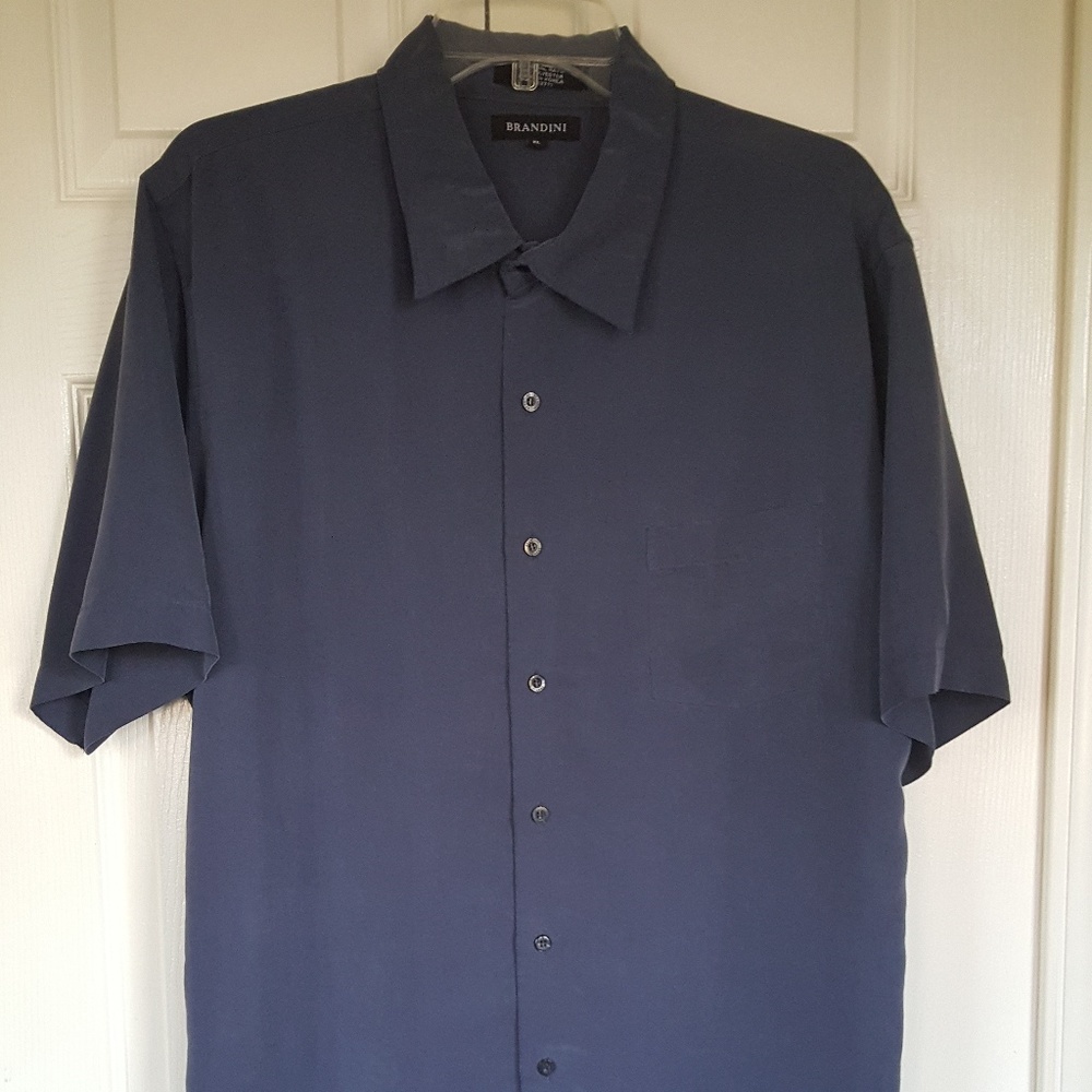 Brandini Mens Shirt Med Blue NWOT XL